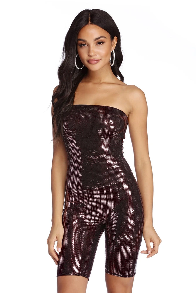 Party Snack Sequin Romper