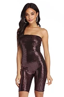 Party Snack Sequin Romper