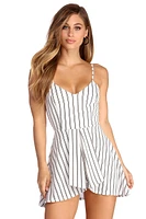 Sassy And Striped Skater Romper