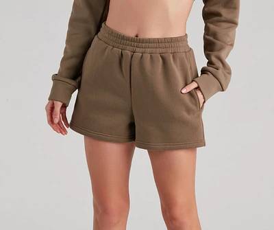 Casual Trendsetter Fleece Shorts
