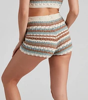 Summer Blend Crochet Knit Shorts