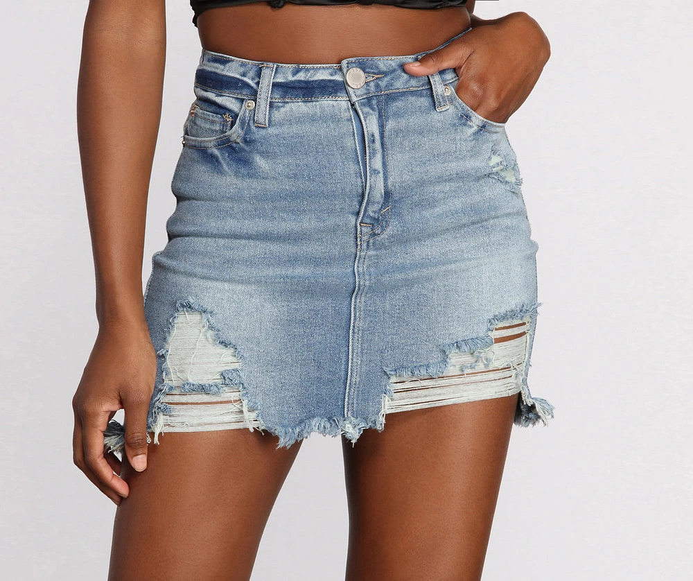 You Got It Girl Denim Skirt