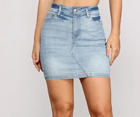 Cute And Classic Denim Mini Skirt