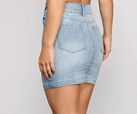 Cute And Classic Denim Mini Skirt