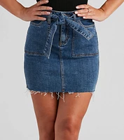 Mary Tie-Waist Mini Skirt by Windsor Denim