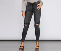 Tobi Super High Rise Distressed Jeans