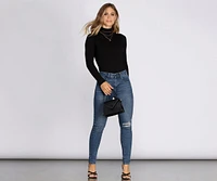 Mid Rise Skinny Jeans