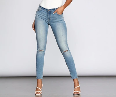 Jude Mid Rise Skinny Jeans