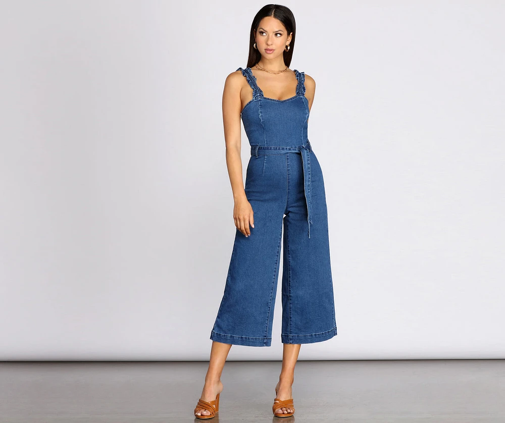 Denim Dream Culotte Jumpsuit