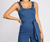 Denim Dream Culotte Jumpsuit