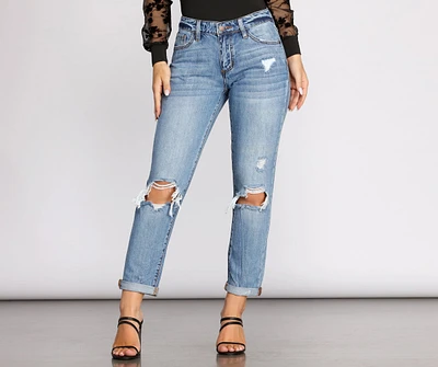 Pushing The Limits Distressed Jeans