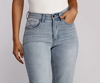 High Waist Cropped Denim Jeans