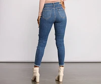 Fab and Frayed Distressed Skinny Jeans