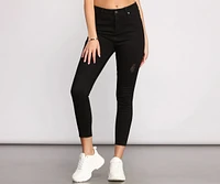 High Rise Stun On Them Cropped Skinny Jeans