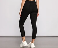 High Rise Stun On Them Cropped Skinny Jeans