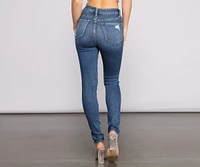 On the Rise Super High Waist Skinny Jeans