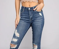 On the Rise Super High Waist Skinny Jeans