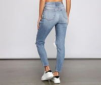 Trendy Destructed High-Rise Skinny Jeans