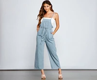 Girl Next Door Wide Leg Overalls