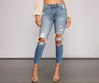 Stylish Staple High Rise Skinny Jeans