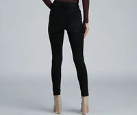 New Town Mid-Rise Distressed Crop Skinny Jeans