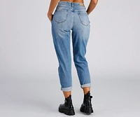 Raise The Bar High Rise Mom Jeans