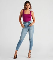 Taylor High Rise Skinny Crop Jeans By Windsor Denim