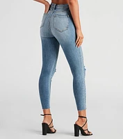 Taylor High Rise Skinny Crop Jeans By Windsor Denim