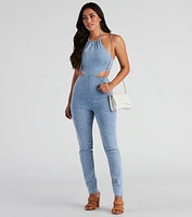 Time For The Weekend Denim Catsuit