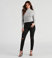Taylor High-Rise Cropped Skinny Jeans by Windsor Denim