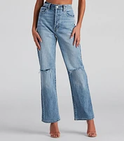 Got The Blues High Rise Boyfriend Jeans