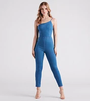 Retro Diva Denim Catsuit