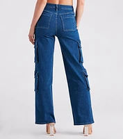 Cutie Charge Wide Leg Denim Pants