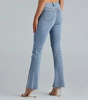 The Glam Treatment Rhinestone Flare Denim Jeans