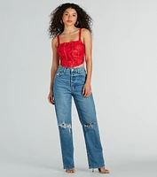 High Demand Distressed Boyfriend Denim Jeans