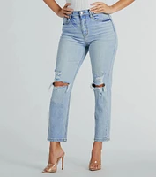 Love Your Look High Rise Straight-Leg Denim Jeans