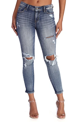 Josie Mid-Rise Cropped Skinny Jeans