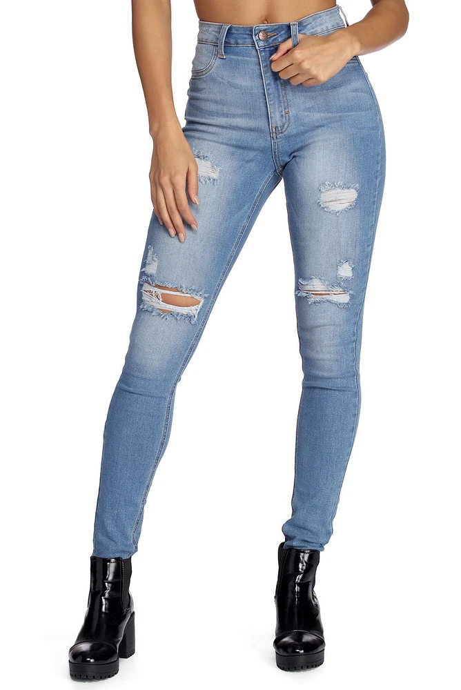 Distressed To Impress Skinny Jeans