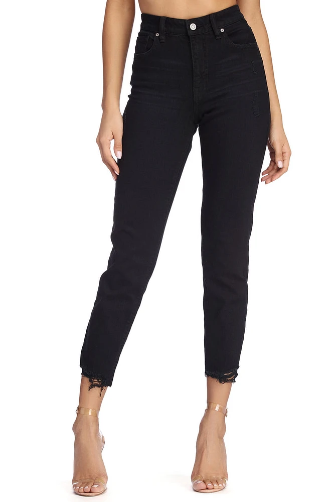 High Rise Relaxed Crop Jeans