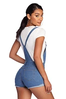 Girl Next Door Cuffed Overalls