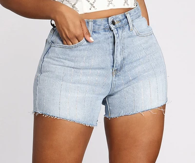 Blinged Out Babe Boyfriend Shorts