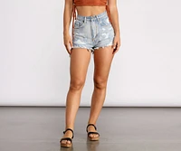 Denim Daze High Waist Destructed Shorts