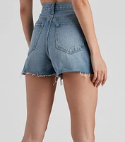 Reese High Rise Destructed Denim Shorts By Windsor