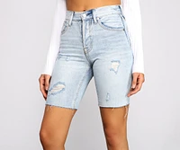 My Own Way High Rise Denim Shorts