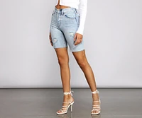 My Own Way High Rise Denim Shorts