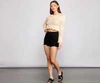 Casually Edgy High Rise Cutoff Shorts