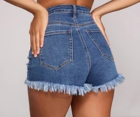 Fab And Frayed Cutoff Denim Shorts