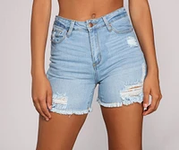 Effortless Vibes Cutoff Denim Shorts