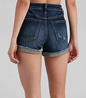 Meli Mid-Rise Cuffed Denim Shorts by Windsor