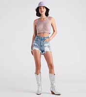 Remy High-Rise Frayed Shorts By Windsor Denim